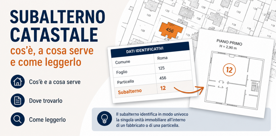 Subalterno catastale: cos’è, significato e come leggerlo
